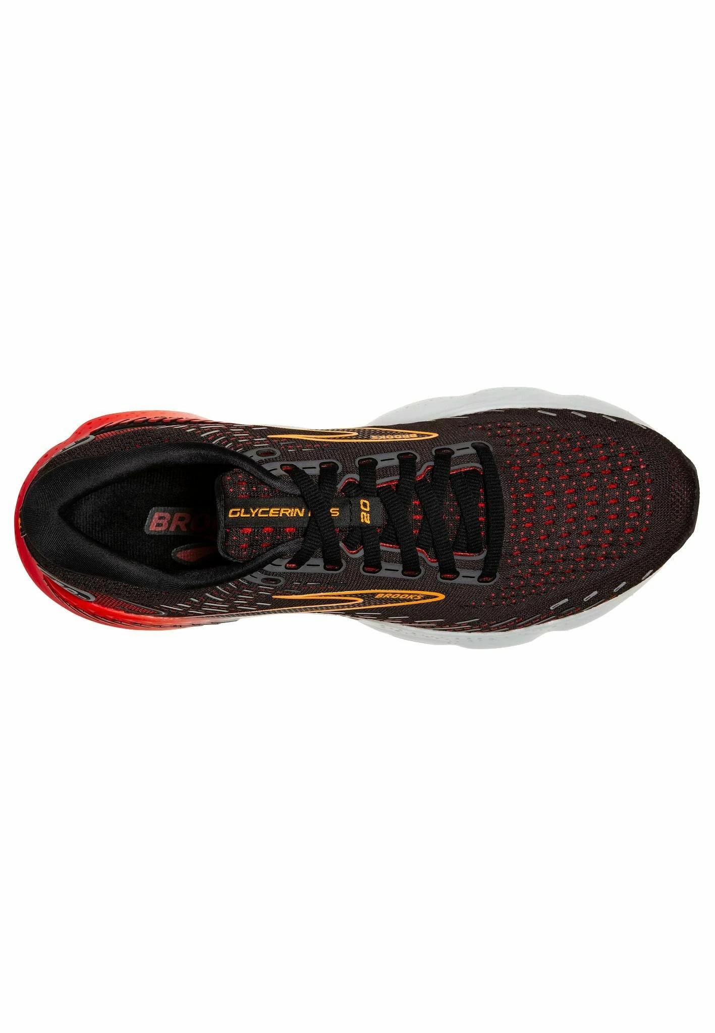 BROOKS Glycerin Gts 20 - Stabiliteit Hardloopschoenen - Black Blackened Pearl Fiery Red 5 BROOKS Glycerin Gts 20 - Stabiliteit Hardloopschoenen - Black Blackened Pearl Fiery Red - Afbeelding 3