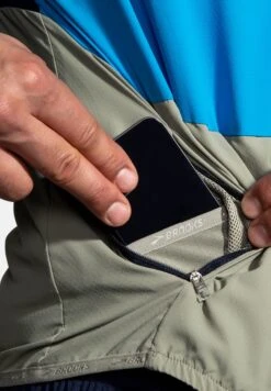 BROOKS Canopy - Softshelljas - Navy Spring Break Pebble -BrooksRunner 7eea06d80b33455f9864fa3082fa63c6