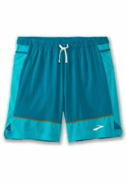 BROOKS High Point 7" 2-In-1 Short - Korte Broeken - Hyper Blue Mist Pacific -BrooksRunner 800af50318ec4bb89251b61d53089a1f