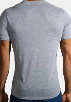 BROOKS Distance Graphic Short Sleeve - Sport T-Shirt - Heather Ash Run Light -BrooksRunner 80cd6153e49a43efa9b87eb090b267df