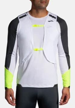 BROOKS Run Visible Convertible Jacket - Trainingsvest - White Asphalt Nightlife -BrooksRunner 80e2e4d9e52c4ce8a87c5b30e0a1654e