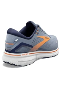 BROOKS Ghost 15 - Hardloopschoenen Neutraal - Flintstone Peacoat Orange Pop -BrooksRunner 83be04efe1824c059801613bcb146361