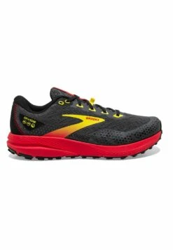 BROOKS Divide 3 - Trail Hardloopschoenen - Black Fiery Red Blazing Yellow