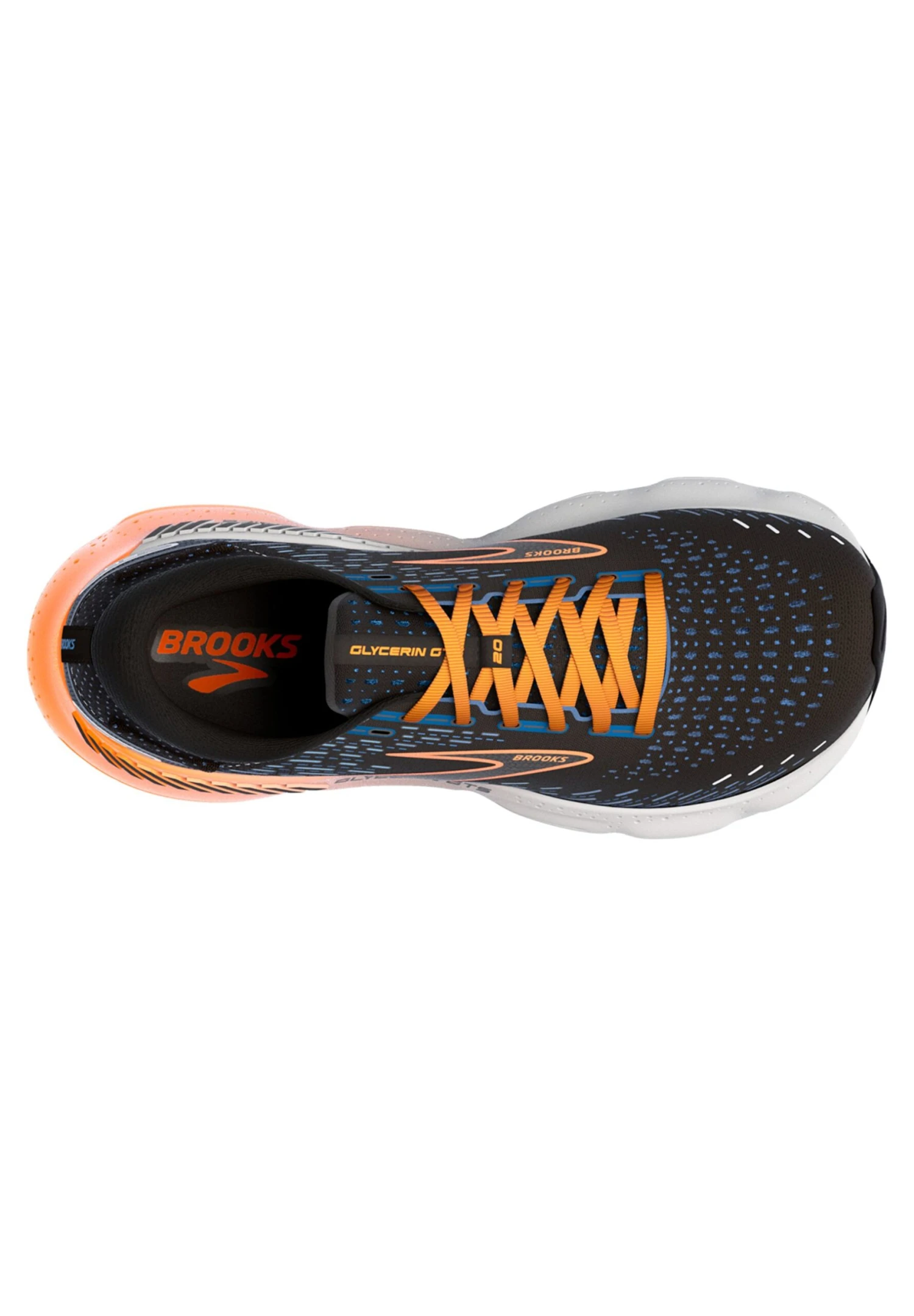 BROOKS Glycerin Gts 20 - Stabiliteit Hardloopschoenen - Black Classic BlueOrange 5 BROOKS Glycerin Gts 20 - Stabiliteit Hardloopschoenen - Black Classic BlueOrange - Afbeelding 3