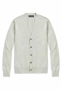 Supima Button-Front- Vest - Grey