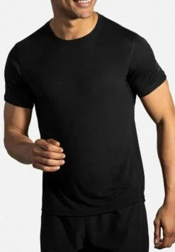 BROOKS Distance Short Sleeve - T-Shirt Basic - Black -BrooksRunner 95acfefef0904866a3b9413889d27ec1