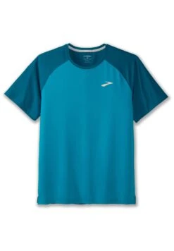 BROOKS Atmosphere Short Sleeve 2.0 - T-Shirt Basic - Hyper Blue Pacific -BrooksRunner 9a23ddf657fe49fabf03deacd36db82e