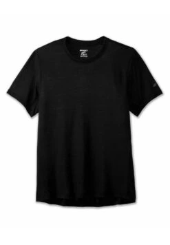 BROOKS Distance Short Sleeve - T-Shirt Basic - Black -BrooksRunner 9ca42e3506b54a9d97d9453433b11cc6