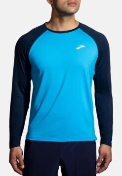 BROOKS Atmosphere Long Sleeve 2.0 - Longsleeve - Spring Break Navy