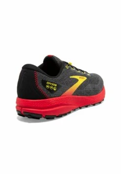 BROOKS Divide 3 - Trail Hardloopschoenen - Black Fiery Red Blazing Yellow -BrooksRunner 9e51eb7197c04f52b9624d50717079f2