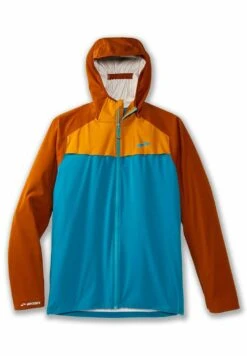 BROOKS High Point Waterproof Jacket - Regenjas - Pacific Hazelwood Ochre -BrooksRunner 9e9de32d17644d65bd7342a725262209
