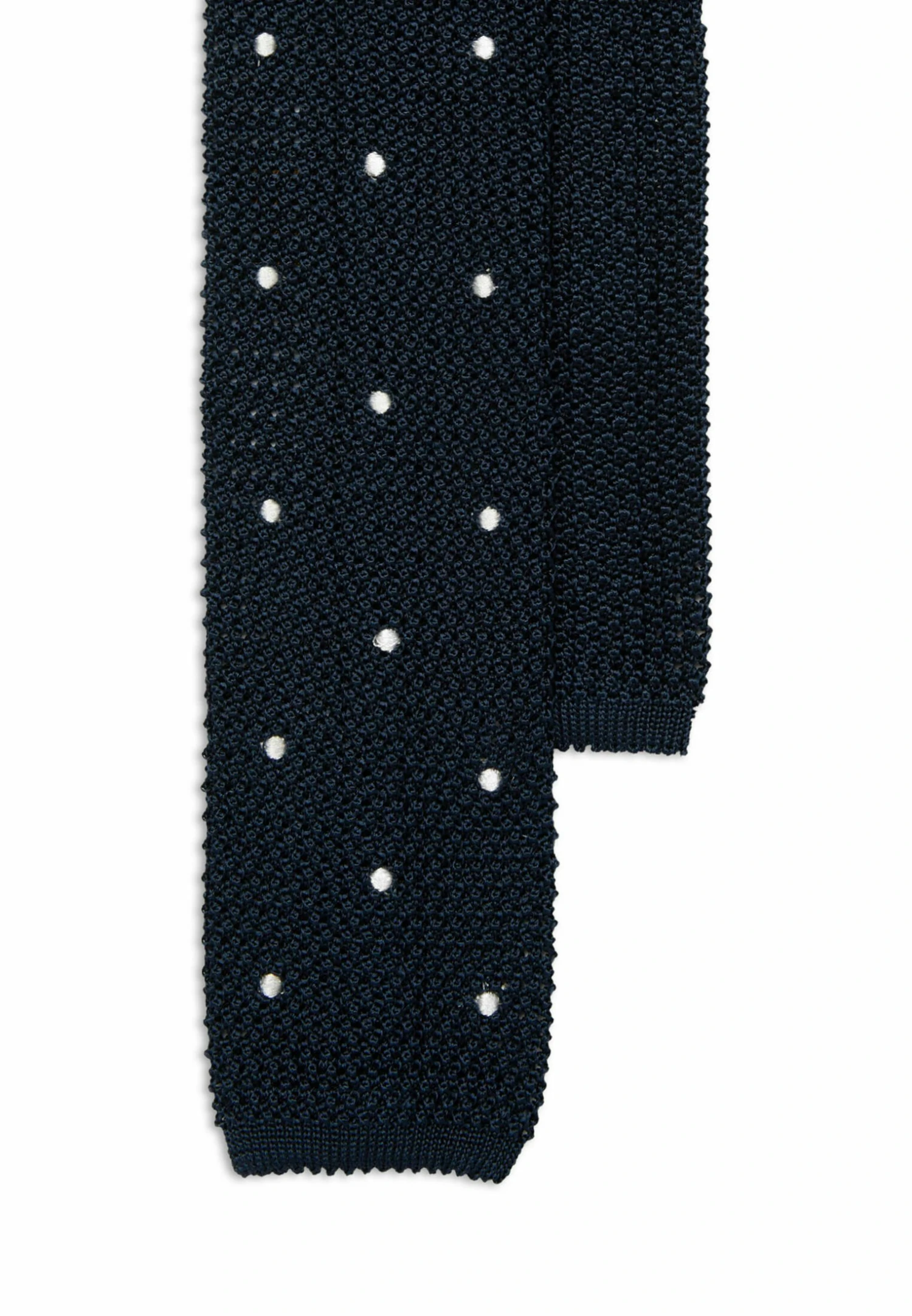 Knitted With Polka Dots - Stropdas - Navy Fantasy 4 Knitted With Polka Dots - Stropdas - Navy Fantasy - Afbeelding 2