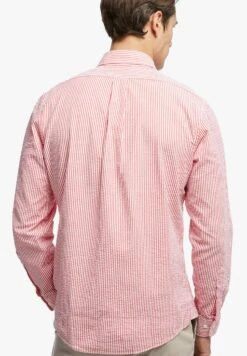 Regular-Fit - Overhemd - Red Stripes -BrooksRunner a006ca686ac449f7834c9d805747444e