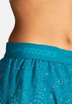 BROOKS Chaser 5" 2-In-1 Short - Korte Broeken - Lagoon Speckle Print Lagoon -BrooksRunner a15fd35948304d388d08743f7d58d750