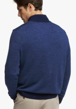 Washable Bird'S Eye Half Zip - Trui - Blue -BrooksRunner a19db463f3264346a6b514d4c5213adc