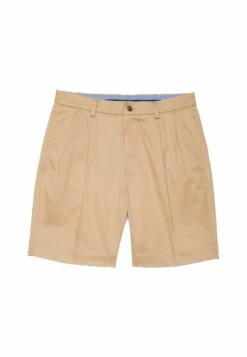 Stretch Pleat Front - Shorts - Dark Beige