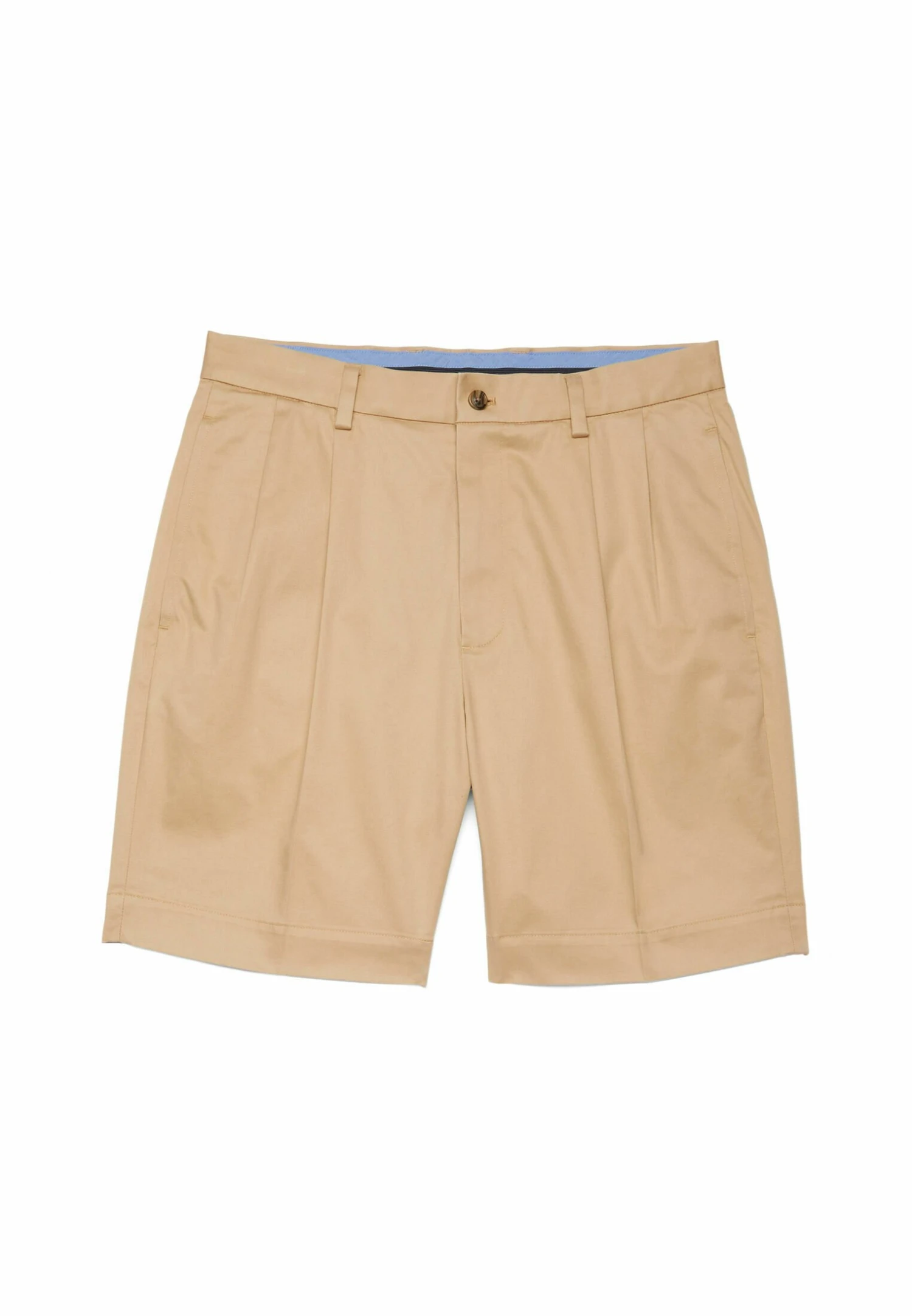 Stretch Pleat Front - Shorts - Dark Beige 3 Stretch Pleat Front - Shorts - Dark Beige