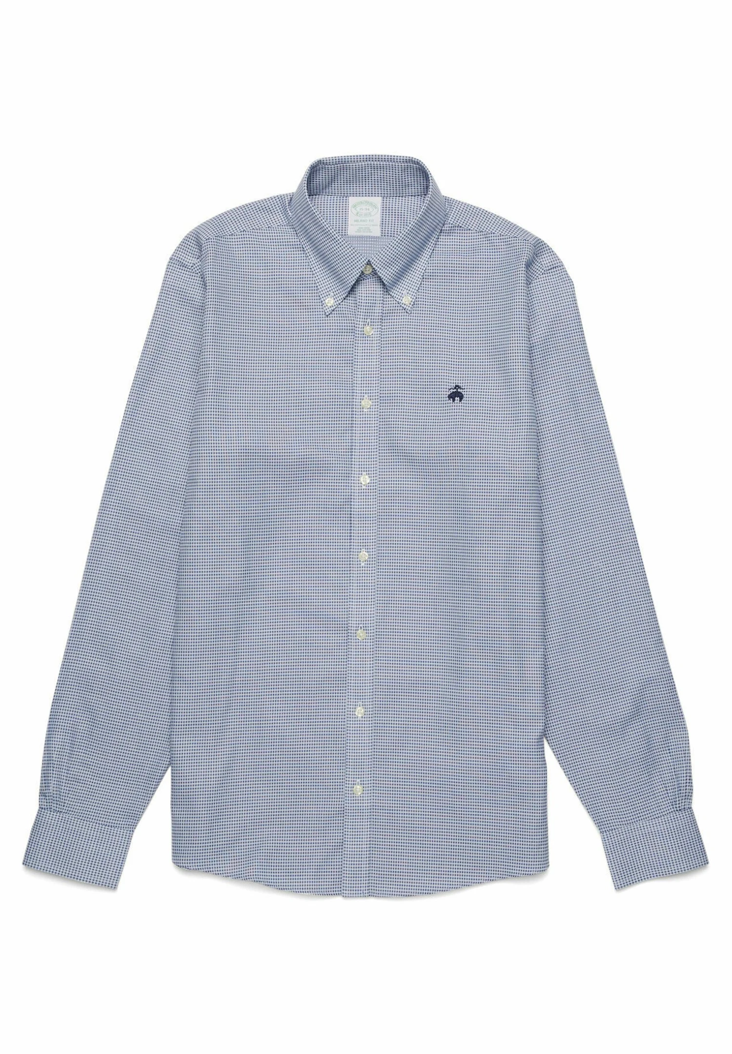 Milano Fit Non-Iron Button Down- Overhemd - Blue 3 Milano Fit Non-Iron Button Down- Overhemd - Blue