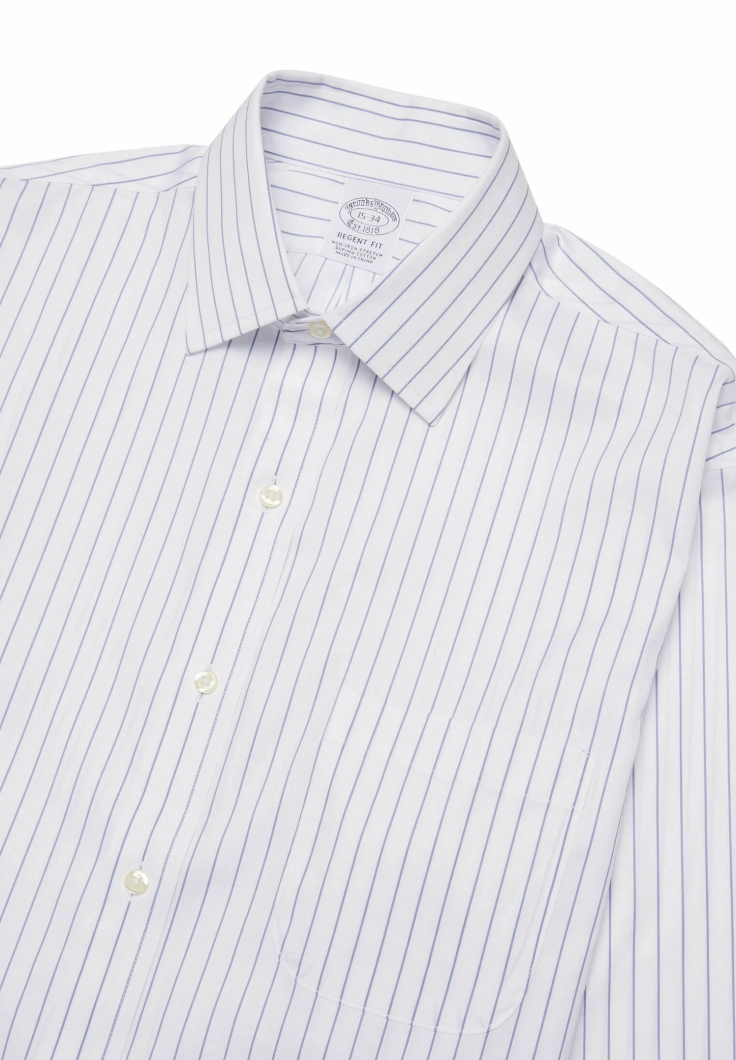 Fit Non Iron Ainsley Collar - Overhemd - Light Pastel Blue 4 Fit Non Iron Ainsley Collar - Overhemd - Light Pastel Blue - Afbeelding 2