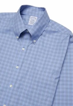 Regular Fit SupimaNon-Iron Pinpoint Oxford Button - Overhemd - Open Blue -BrooksRunner b02d2031c5fa478fba061e6dab673753