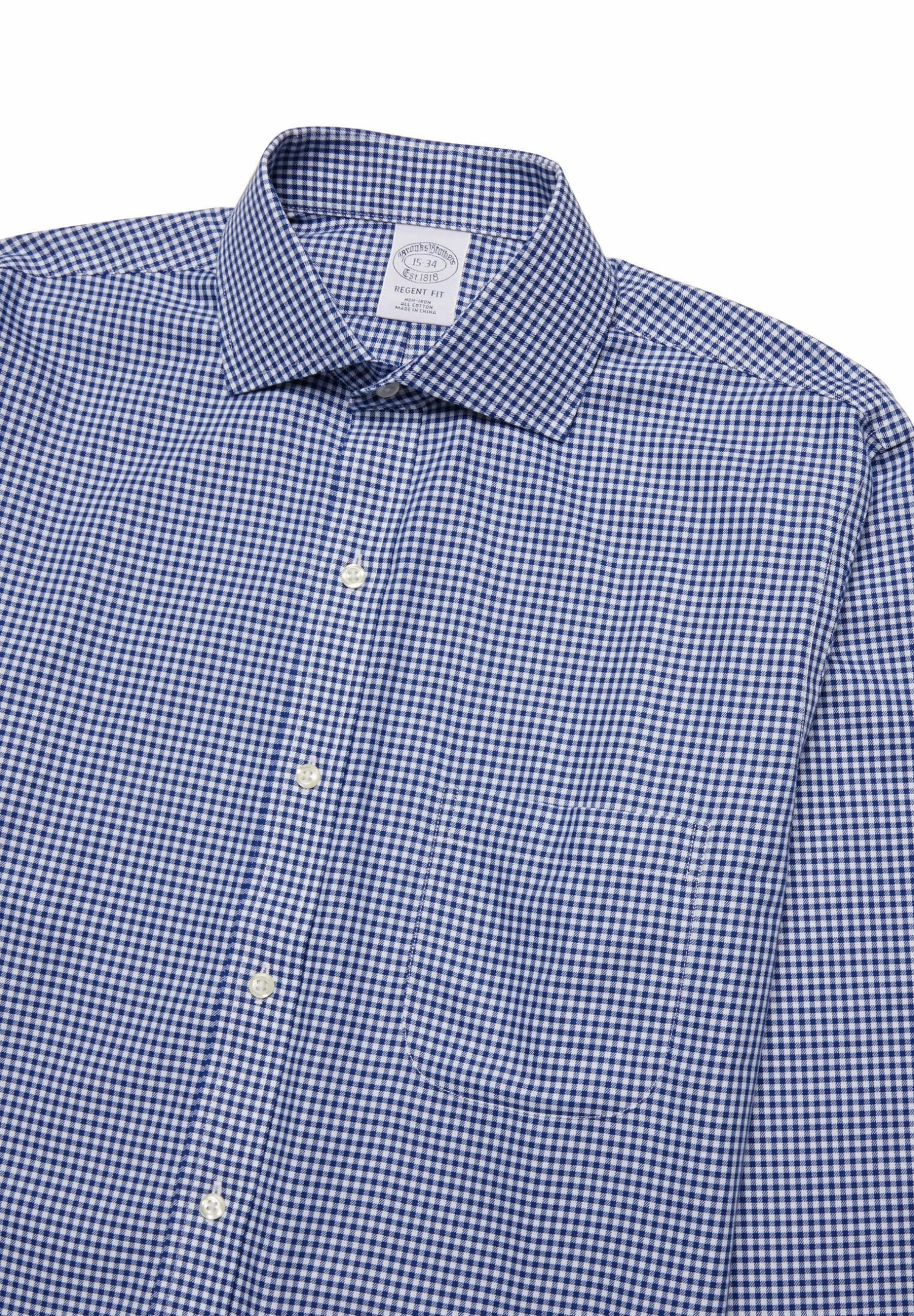 Fit Non-Iron Spread Collar - Overhemd - Blue 4 Fit Non-Iron Spread Collar - Overhemd - Blue - Afbeelding 2