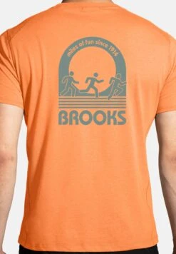 BROOKS Distance Short Sleeve 2.0 - T-Shirt Print - Live Wire Miles Of Fun -BrooksRunner b615c39b4fc34f84a51457d94ecb00f5