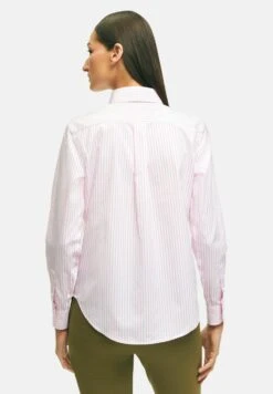Classic-Fit Non-Iron Stretch Supima Bengal Stripe - Overhemdblouse - Pink -BrooksRunner bc11193b2f914ed9a045855a9c4dae15
