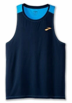 BROOKS Atmosphere Singlet 2.0 - Top - Navy Spring Break -BrooksRunner bc4ae6431d354dfc805e8758c249e3a0