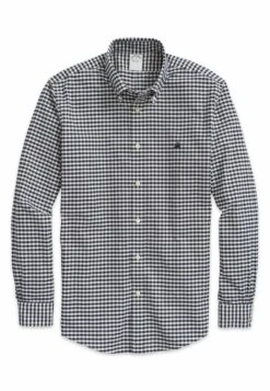 Stretch Non-Iron Oxford Button-Down Collar Gingham - Overhemd - Navy