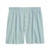 Broadcloth Gingham - Boxershort - Turquoise Aqua -BrooksRunner c603b624e1014ccc839db98d2f47f435