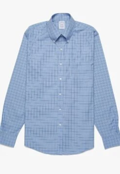 Regular Fit SupimaNon-Iron Pinpoint Oxford Button - Overhemd - Open Blue -BrooksRunner c61ea63248144beca8af2ab1c9ed566e