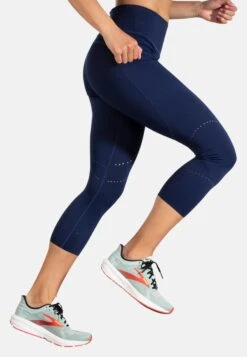 BROOKS Method 3/4 Tight - Legging - Navy -BrooksRunner c663fb6702164cb6bf83782180a94eed