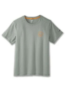 BROOKS Distance Short Sleeve 2.0 - T-Shirt Print - Pebble Run Happy Track -BrooksRunner c68e84d62eaa492eaba4cdec4d1ca296