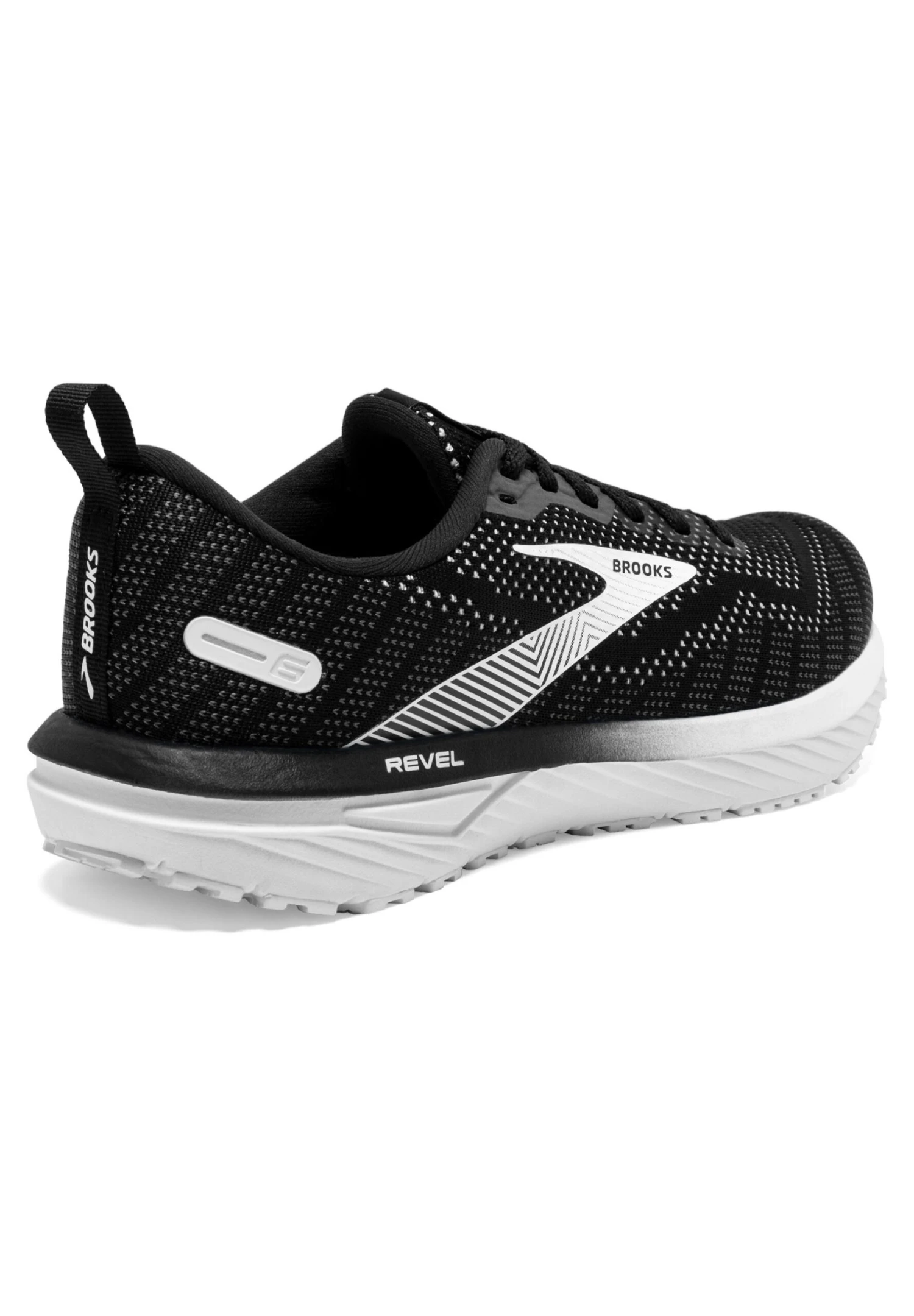 BROOKS Revel 6 - Hardloopschoenen Neutraal - Black Blackened Pearl White 6 BROOKS Revel 6 - Hardloopschoenen Neutraal - Black Blackened Pearl White - Afbeelding 4