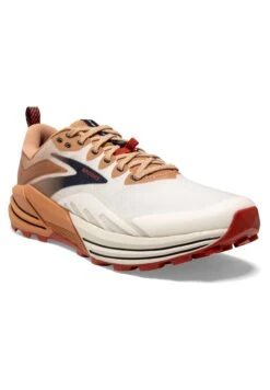 BROOKS Cascadia 16 - Trail Hardloopschoenen - White Biscuit Rooibos -BrooksRunner cc6096d8a6114fa693721358d8be35eb