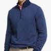 Washable Bird'S Eye Half Zip - Trui - Blue -BrooksRunner d2cd3ba27a9d42d190e441cb16e8ba78