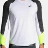 BROOKS Run Visible Long Sleeve - Longsleeve - White Asphalt Nightlife -BrooksRunner d2e982d5bda640729f79fe7026b6c63a
