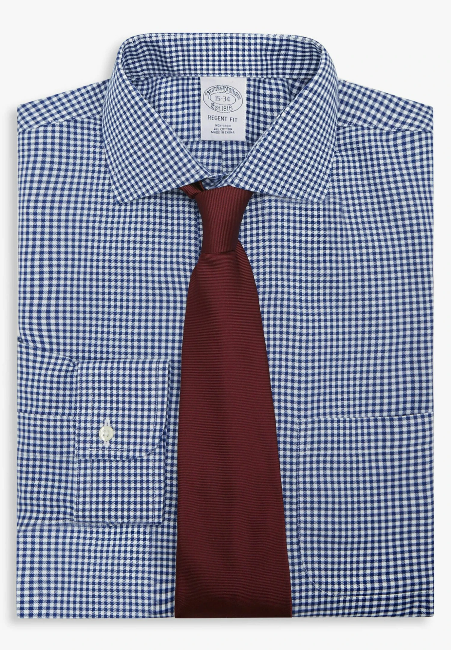 Fit Non-Iron Spread Collar - Overhemd - Blue 5 Fit Non-Iron Spread Collar - Overhemd - Blue - Afbeelding 3