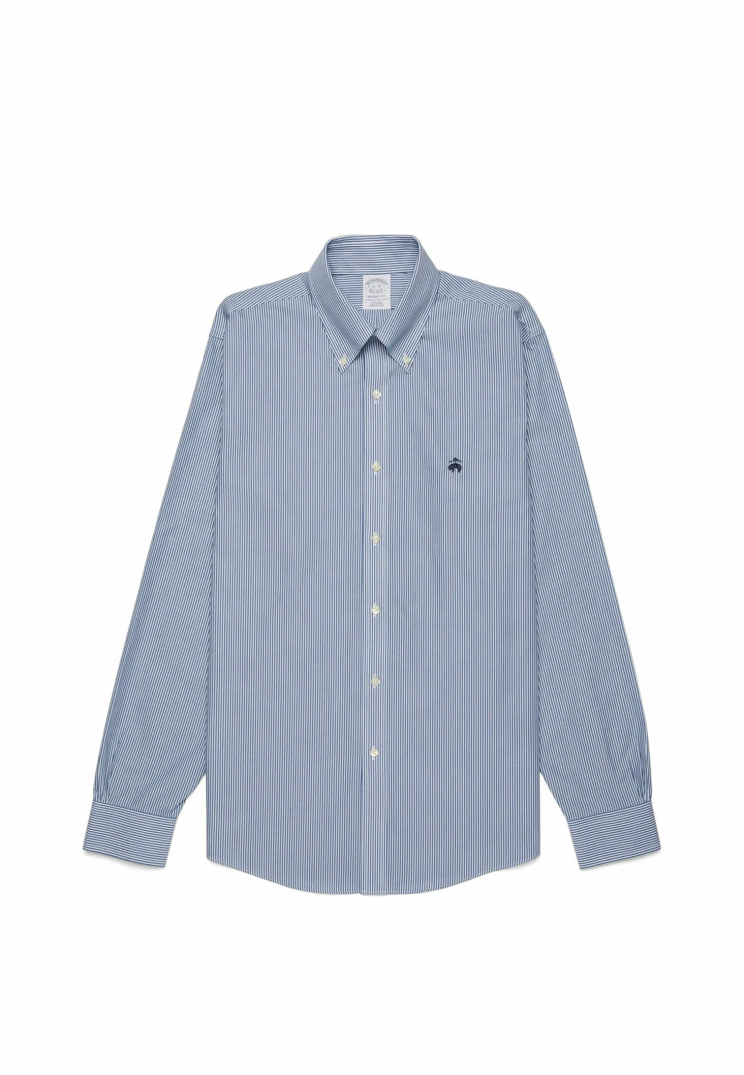 Regular Fit Supima Non-Iron Button Down - Overhemd - Blue 3 Regular Fit Supima Non-Iron Button Down - Overhemd - Blue