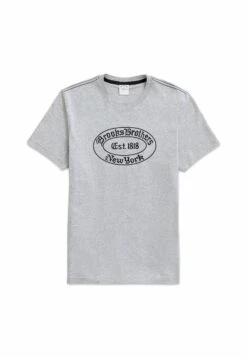 Label Graphic - T-Shirt Print - Medium Grey