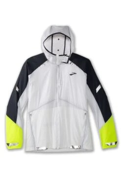 BROOKS Run Visible Convertible Jacket - Trainingsvest - White Asphalt Nightlife -BrooksRunner dcc9d8632a2f4dceba5cdd7ff62e9bb4