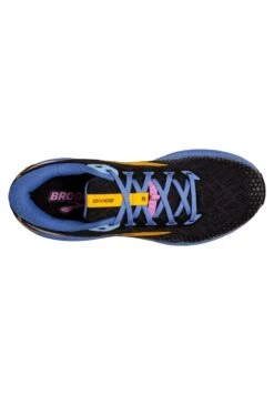 BROOKS Divide 3 - Trail Hardloopschoenen - Black Blue Yellow -BrooksRunner dda7a20d47de459290c22c9a91bb61e5
