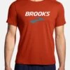 Distance Short Sleeve 2.0 - T-Shirt Print - Htr Red Clay Brooks Logo 1 Distance Short Sleeve 2.0 - T-Shirt Print - Htr Red Clay Brooks Logo -BrooksRunner de42e1d3a47a4654860199d46828206d