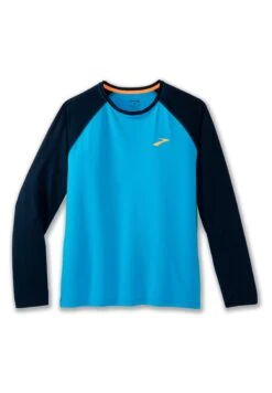 BROOKS Atmosphere Long Sleeve 2.0 - Longsleeve - Spring Break Navy -BrooksRunner de968b93d87543c59236664f16a7df34
