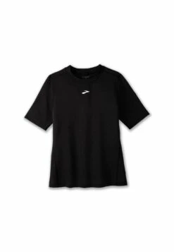 BROOKS High Point Short Sleeve - T-Shirt Basic - Black -BrooksRunner e0f4dc45fb754cbcad9cb1df83fdbac2