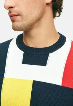 Supima Nautical Flag Crewneck - Trui - Open Blue -BrooksRunner e57e61c5cafd496d8f7cd4ad1e7f3adb