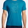 BROOKS Distance Short Sleeve 2.0 - T-Shirt Print - Pacific Br Trail Run -BrooksRunner e617e70b59664f2d8c2c1d0f45122ca1