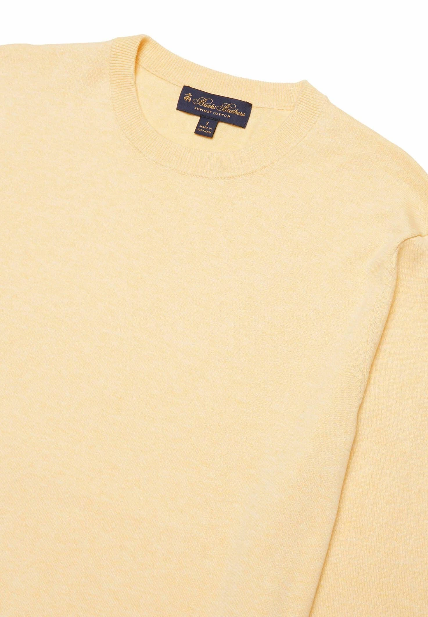 Supima Crewneck - Trui - Yellow 4 Supima Crewneck - Trui - Yellow - Afbeelding 2