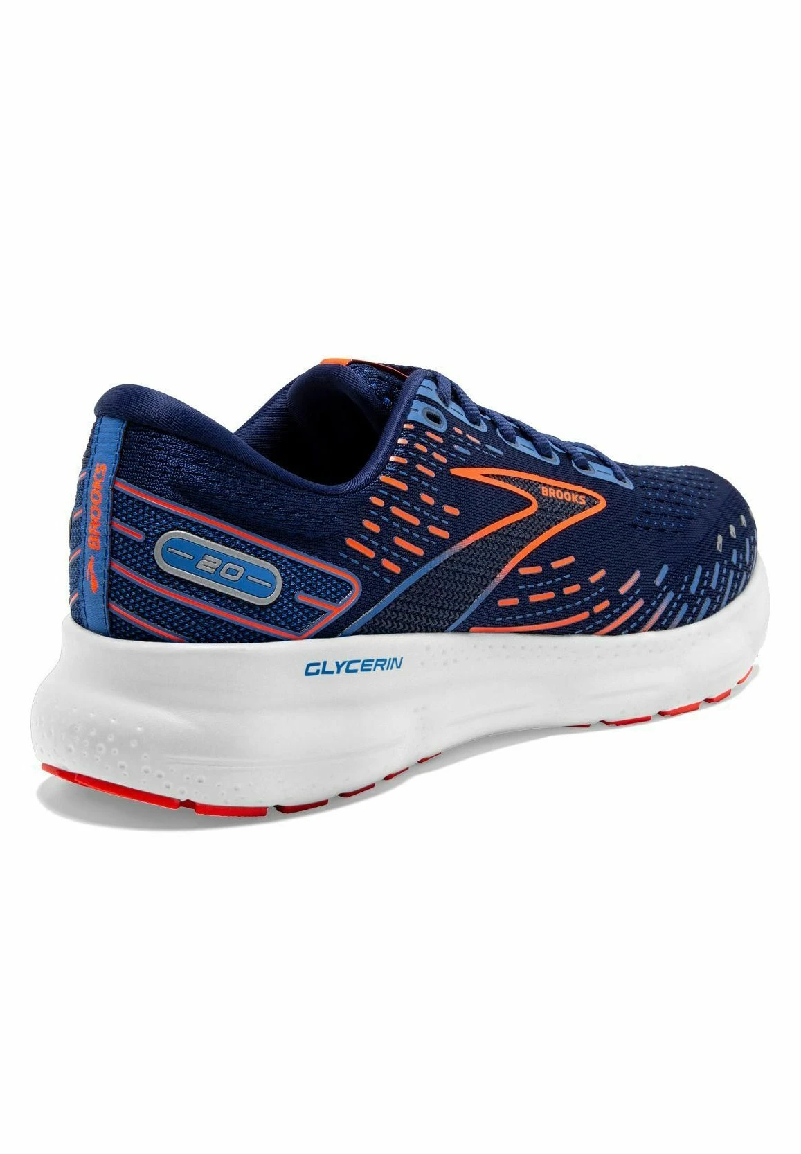 BROOKS Glycerin 20 - Hardloopschoenen Neutraal - Blue Depths Palace Blue Orange 7 BROOKS Glycerin 20 - Hardloopschoenen Neutraal - Blue Depths Palace Blue Orange - Afbeelding 5
