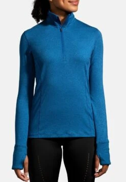 BROOKS Dash 1/2 Zip - Longsleeve - Blue